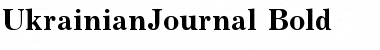UkrainianJournal Bold Font Title Preview
