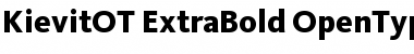 KievitOT-ExtraBold Regular Font Title Preview