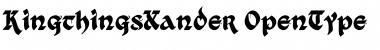 Kingthings Xander Regular Font Title Preview