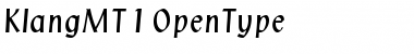 Klang MT Regular Font Title Preview