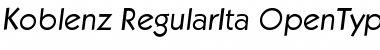 Koblenz-RegularIta Regular Font Title Preview