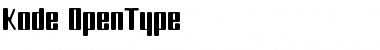 Kode Regular Font Title Preview