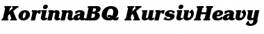 Korinna BQ Regular Font Title Preview