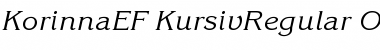 KorinnaEF-KursivRegular Regular Font Title Preview