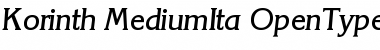 Korinth-MediumIta Regular Font Title Preview