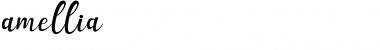 amellia Regular Font Title Preview