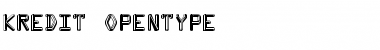 Kredit Regular Font Title Preview