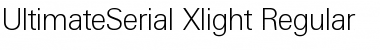 UltimateSerial-Xlight Regular Font Title Preview
