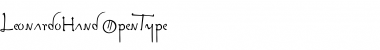 Leonardo Hand Font Title Preview