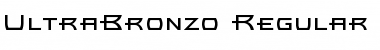 UltraBronzo Regular Font Title Preview