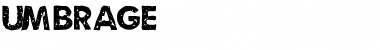 Umbrage Regular Font Title Preview