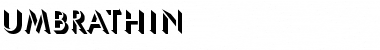 UmbraThin Regular Font Title Preview