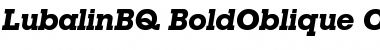 Lubalin BQ Regular Font Title Preview