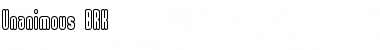 Unanimous BRK Regular Font Title Preview