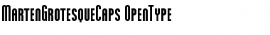 MartenGrotesqueCaps Regular Font Title Preview