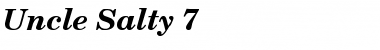 Uncle Salty 7 Regular Font Title Preview