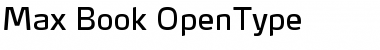 Max-Book Regular Font Title Preview