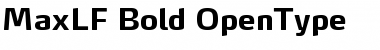 MaxLF-Bold Regular Font Title Preview