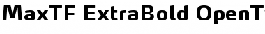 MaxTF-ExtraBold Regular Font Title Preview