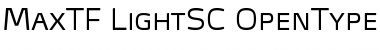 MaxTF-LightSC Regular Font Title Preview