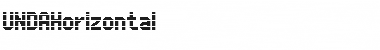 UNDAHorizontal Regular Font Title Preview