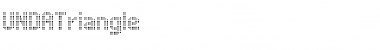 UNDATriangle Regular Font Title Preview