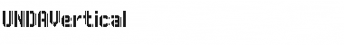 UNDAVertical Regular Font Title Preview