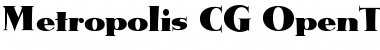 Metropolis CG Regular Font Title Preview