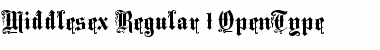 Middlesex Regular Font Title Preview