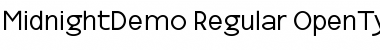 MidnightDemo Regular Font Title Preview