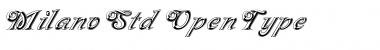 Milano Std Regular Font Title Preview