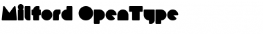 Milford Regular Font Title Preview