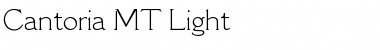 Cantoria MT Light Regular Font Title Preview