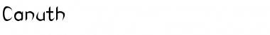 Canuth Regular Font Title Preview