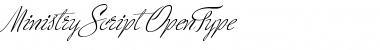 Ministry Script Regular Font Title Preview