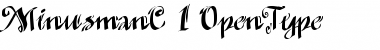 MinusmanC Regular Font Title Preview