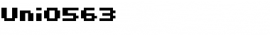 uni 05_63 Regular Font Title Preview