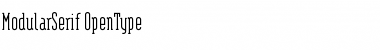 ModularSerif Regular Font Title Preview