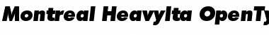 Montreal-HeavyIta Regular Font Title Preview