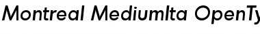 Montreal-MediumIta Regular Font Title Preview