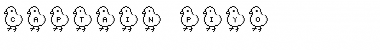 captain piyo Regular Font Title Preview