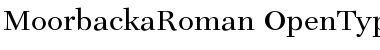 Moorbacka Regular Font Title Preview