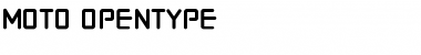 Moto Regular Font Title Preview