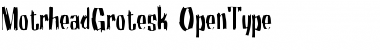 Motrhead Grotesk Font Title Preview