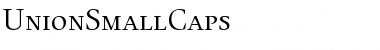 UnionSmallCaps Regular Font Title Preview