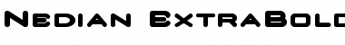 Nedian ExtraBold Font Title Preview