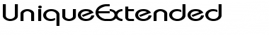 UniqueExtended Regular Font Title Preview