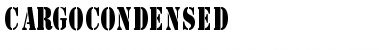 CargoCondensed Regular Font Title Preview