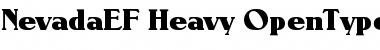 NevadaEF Heavy Font Title Preview