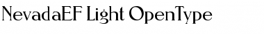 NevadaEF Light Font Title Preview